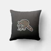 お洒落なアライグマ クッション (裏面)