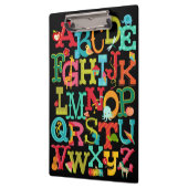 お洒落なアルファベットのクリップボード クリップボード (左)