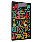 お洒落なアルファベットのクリップボード クリップボード (右)