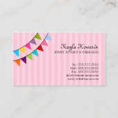 お洒落なイベントのスタイルを作ることおよびデザイン 名刺 (裏面)