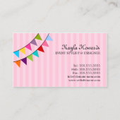 お洒落なイベントのスタイルを作ることおよびデザイン 名刺 (裏面)