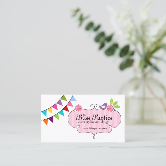 お洒落なイベントのスタイルを作ることおよびデザイン 名刺 (スタンド正面)