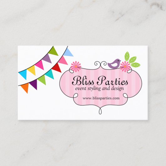 お洒落なイベントのスタイルを作ることおよびデザイン 名刺 (正面)