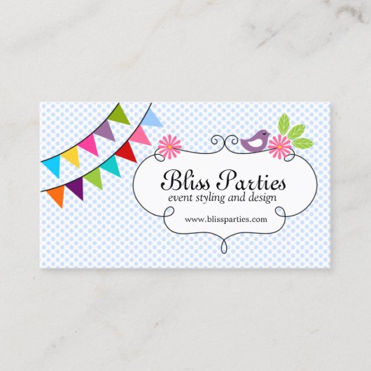 お洒落なイベントのスタイルを作ることおよびデザイン 名刺 (正面)