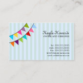 お洒落なイベントのスタイルを作ることおよびデザイン 名刺 (裏面)