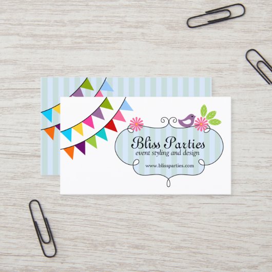 お洒落なイベントのスタイルを作ることおよびデザイン 名刺 (正面/裏面インサイチュ)