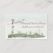 お洒落なインテリア・デザイナーの名刺 名刺 (正面)