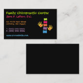 お洒落なカイロプラクティックの名刺 名刺 (正面/裏面)