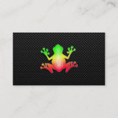 お洒落なカエル 名刺 (裏面)