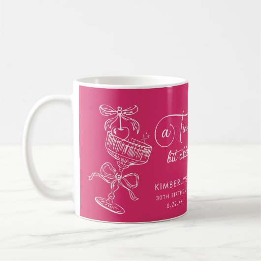 お洒落なカクテル おとなの30歳の誕生日 コーヒーマグカップ (左)