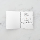 お洒落なカップケーキのバースデー・カード カード (内部)