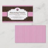 お洒落なカップケーキのベーカリーの名刺 名刺 (正面/裏面)