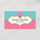 お洒落なカップケーキのベーカリー 名刺 (正面)