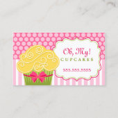 お洒落なカップケーキのベーカリー 名刺 (正面)
