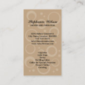 お洒落なカップケーキのベーカリー 名刺 (裏面)