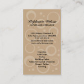 お洒落なカップケーキのベーカリー 名刺 (裏面)