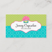 お洒落なカップケーキのベーカリー 名刺 (正面)