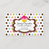 お洒落なカップケーキのベーカリー 名刺 (正面)