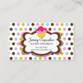 お洒落なカップケーキのベーカリー 名刺 (正面)