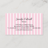 お洒落なカップケーキのベーカリー 名刺 (裏面)