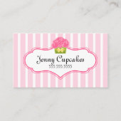 お洒落なカップケーキのベーカリー 名刺 (正面)