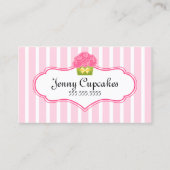 お洒落なカップケーキのベーカリー 名刺 (正面)