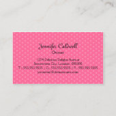 お洒落なカップケーキのベーキング 名刺 (裏面)