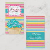 お洒落なカップケーキの名刺 名刺 (正面/裏面)