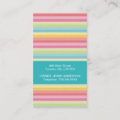 お洒落なカップケーキの名刺 名刺 (裏面)