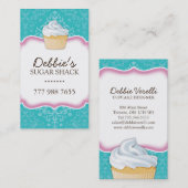 お洒落なカップケーキの名刺 名刺 (正面/裏面)