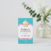 お洒落なカップケーキの名刺 名刺 (スタンド正面)