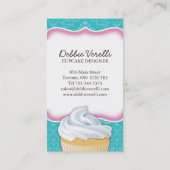 お洒落なカップケーキの名刺 名刺 (裏面)