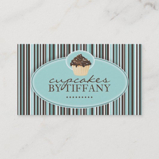 お洒落なカップケーキの名刺 名刺 (正面)