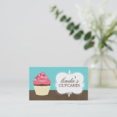 お洒落なカップケーキの名刺 名刺 (スタンド正面)