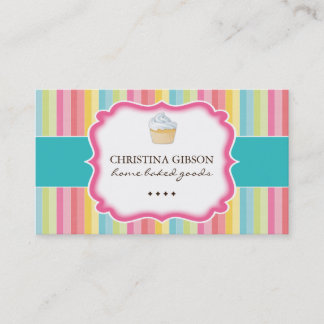 お洒落なカップケーキの名刺 名刺