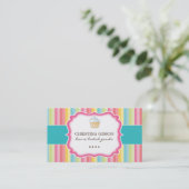 お洒落なカップケーキの名刺 名刺 (スタンド正面)