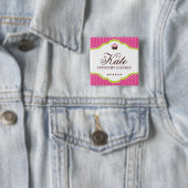 お洒落なカップケーキの名札 缶バッジ (インサイチュ)