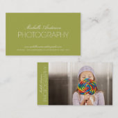 お洒落なカメラマン%PIPE%の写真撮影の名刺 名刺 (正面/裏面)