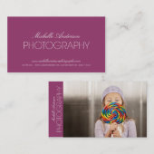 お洒落なカメラマン%PIPE%の写真撮影の名刺 名刺 (正面/裏面)