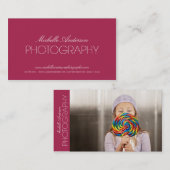 お洒落なカメラマン%PIPE%の写真撮影の名刺 名刺 (正面/裏面)