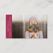 お洒落なカメラマン%PIPE%の写真撮影の名刺 名刺 (裏面)