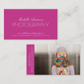 お洒落なカメラマン%PIPE%の写真撮影の名刺 名刺 (正面/裏面)