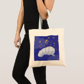 お洒落なキャンバスのトート: 今度はかわいいカバと トートバッグ (正面(商品))