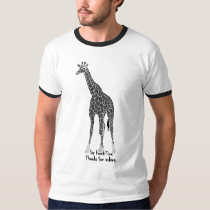 お洒落なキリンの高い人 Tシャツ