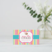 お洒落なクッキーの名刺 名刺 (スタンド正面)