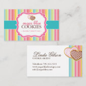 お洒落なクッキーの名刺 名刺 (正面/裏面)
