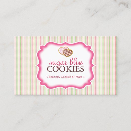 お洒落なクッキーの名刺 名刺 (正面)