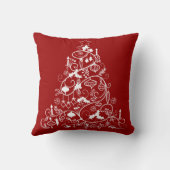 お洒落なクリスマスツリーの休日の装飾用クッション クッション (裏面)