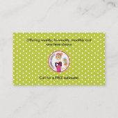 お洒落なクリーニングのサービス業カード 名刺 (裏面)