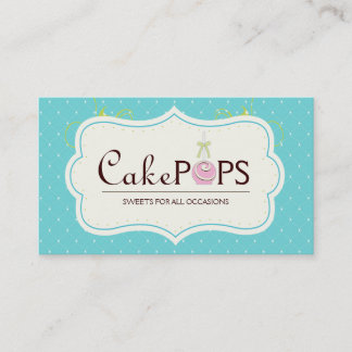 お洒落なケーキの破裂音の名刺 名刺